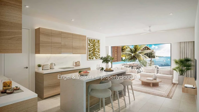 Pieds dans l'eau living - 3 bedroom Seafront Penthouse