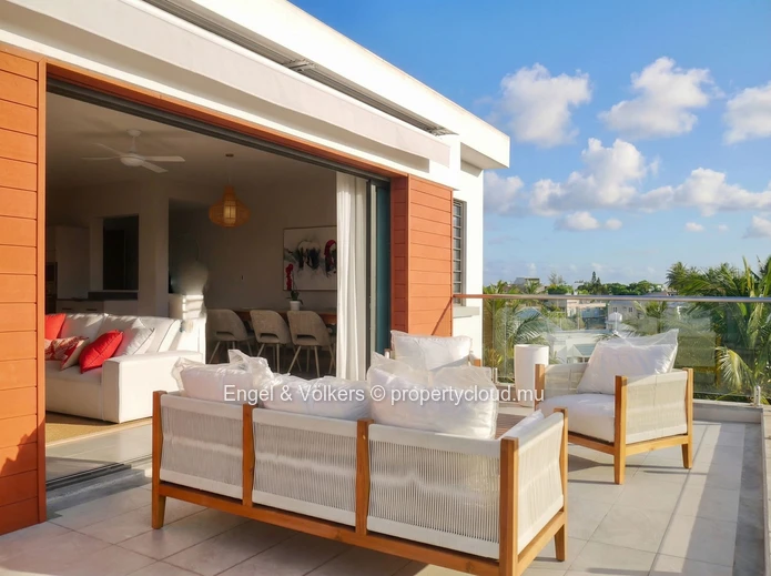 Modern Sea-View Penthouse for Sale in Trou aux Biches – 185.1 m², PDS Scheme, Residency Eligible