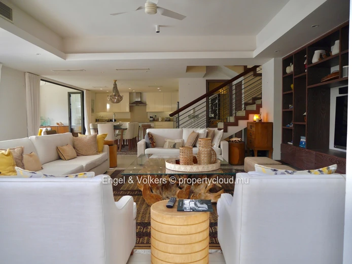 Elegant Four-Bedroom Villa with Private Beach Access